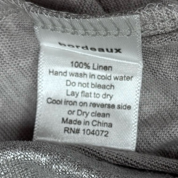 BORDEAUX Anthropologie Women’s XS Silver Metallic Swing Dress Tunic A-Line Top - Picture 13 of 13